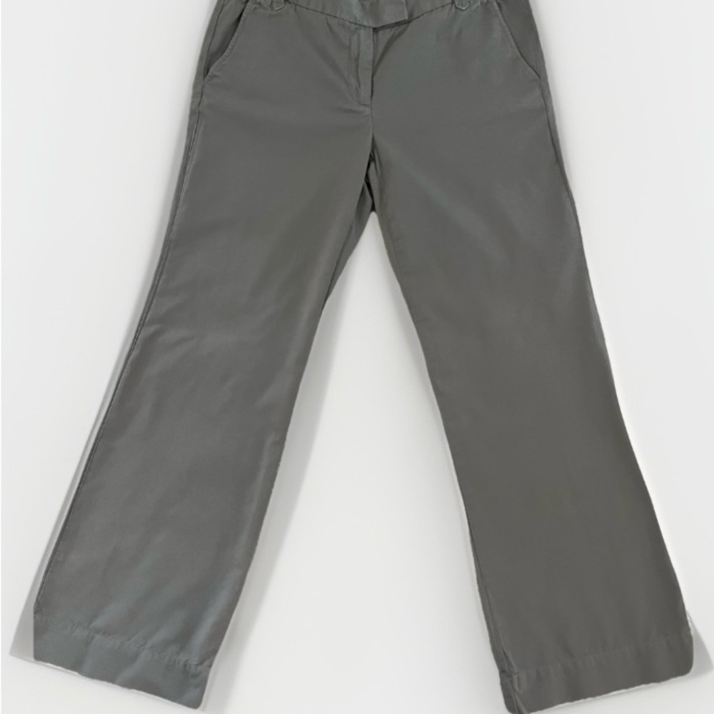 J.Crew City Fit Gray Wide-Leg Pants